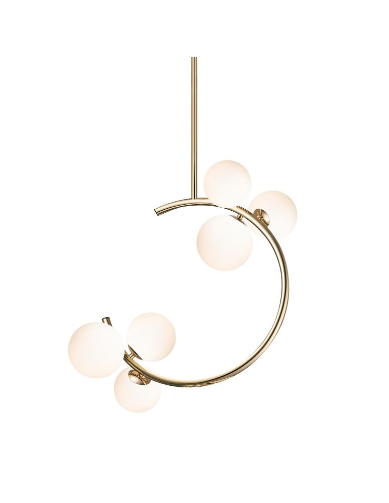 Lampy wiszące nowoczesne - Zuma Line Molecule Lampa Wisząca Złoto Francuskie P0454-06Q-F7Aa - produkt kolory-swiatla.pl 1