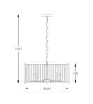 Lampy wiszące - Zuma Line Marmo Lampa Wisząca Chrom 2200131P-L - product 3