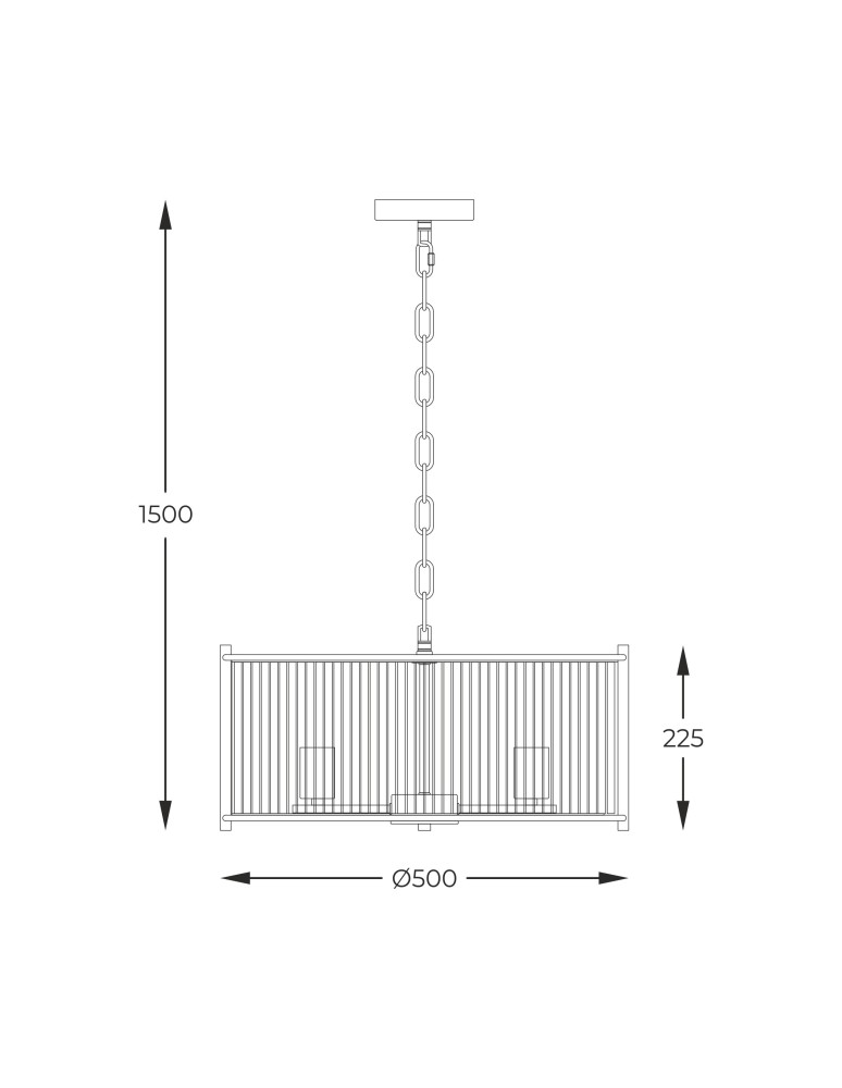 Lampy wiszące - Zuma Line Marmo Lampa Wisząca Chrom 2200131P-L - product kolory-swiatla.pl 3