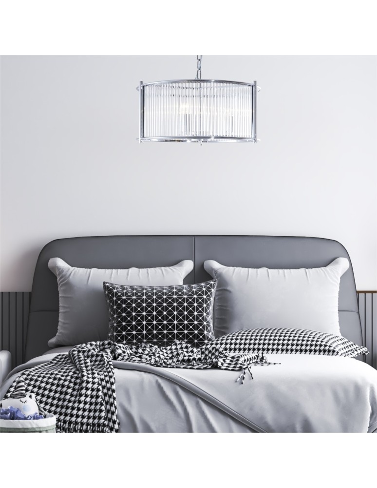 Lampy wiszące - Zuma Line Marmo Lampa Wisząca Chrom 2200131P-L - product kolory-swiatla.pl 4