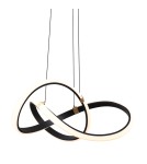 Lampy wiszące LED - Zuma Line Indigo Lampa Wisząca Czarny Mat/Złoty Md9717-1-3Bgd - product 2
