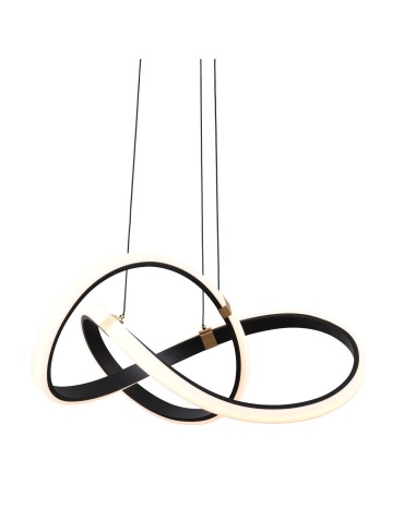 Zuma Line Indigo Lampa Wisząca Czarny Mat/Złoty Md9717-1-3Bgd - produkt 2