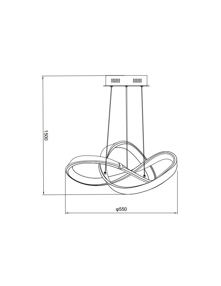 Zuma Line Indigo Lampa Wisząca Czarny Mat/Złoty Md9717-1-3Bgd