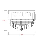 Lampy sufitowe z kryształami - Zuma Line Charlotte Lampa Sufitowa Złoty/Przezroczysty Fc19003/5 - produkt 3