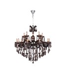 Lampy wiszące - Zuma Line Chateau Lampa Wisząca Chrom/Przezroczysty+Dymiony 17801/10+5 - produkt 1