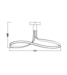 Lampy sufitowe LED - Zuma Line Viso Lampa Sufitowa Czarny Mx9932-1-3Bd - product 2