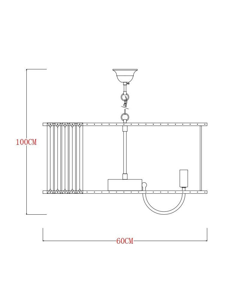 Zuma Line Paris Lampa Wisząca Złoty / Przezroczysty 1906/10