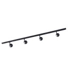 Gotowe zestawy szynoprzewodów - Italux Marvi TR Blake Szynoprzewody - zestawy Czarny 4xGU10 40W 920421-4-BL-SET - product 2