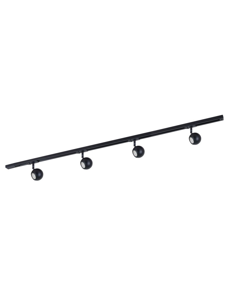 Gotowe zestawy szynoprzewodów - Italux Marvi TR Blake Szynoprzewody - zestawy Czarny 4xGU10 40W 920421-4-BL-SET - product kolory-swiatla.pl 2