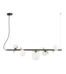 Lampy wiszące nad wyspę - Italux Reverso Wisząca Czarny, złoty 5xG9 25W PND-5622-5-BK-W - product 2