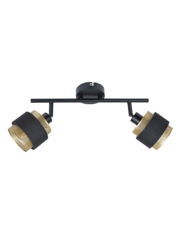 Italux Renez Reflektor/Spot Czarny, złoty, tkanina 2xE14 4W SPL-95820-2 - produkt 2