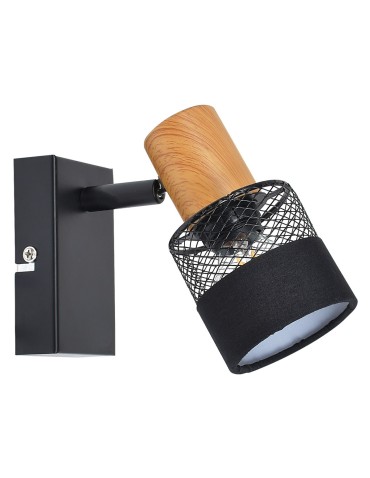 Italux Coletta Reflektor/Spot Czarny, drewno, tkanina 1xE14 4W SPL-90110-1 - produkt 2