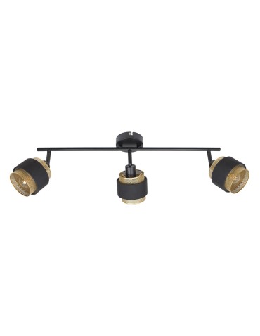 Italux Renez Reflektor/Spot Czarny, złoty, tkanina 3xE14 4W SPL-95820-3 - produkt 2