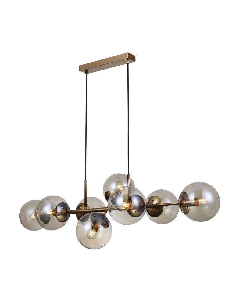 Italux Molite Wisząca Mosiądz miodowy 8xE14 5W PND-1098-8-HB