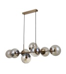 Lampy wiszące kule - Italux Molite Wisząca Mosiądz miodowy 8xE14 5W PND-1098-8-HB - product 2