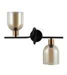 Italux Servio Kinkiet Czarny 2xE14 40W WL-66892-2A-BK-AMB Italux Servio Kinkiet Czarny 2xE14 40W WL-66892-2A-BK-AMB