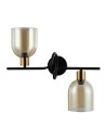 Italux Servio Kinkiet Czarny 2xE14 40W WL-66892-2A-BK-AMB Italux Servio Kinkiet Czarny 2xE14 40W WL-66892-2A-BK-AMB
