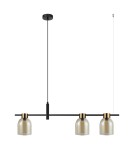 Lampy wiszące nad wyspę - Italux Servio Wisząca Czarny 3xE14 40W PND-66892-3-BK-AMB - product 1