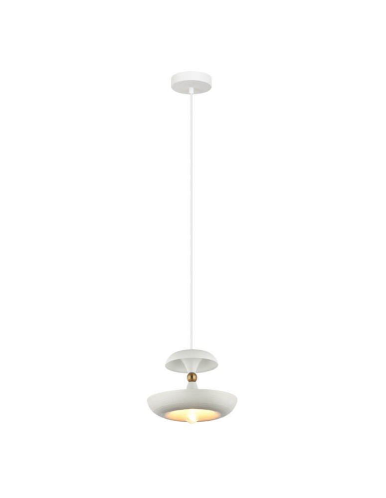 Italux Marina Wisząca Biały 1xE27 40W PND-73221-1M-WH