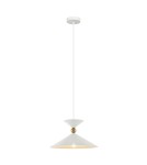 Lampy wiszące pojedyncze - Italux Quelto Wisząca Biały 1xE27 40W PND-84432-1-WH - product 1