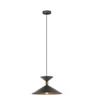 Lampy wiszące pojedyncze - Italux Quelto Wisząca Szary 1xE27 40W PND-84432-1-GR - product 2