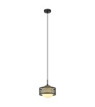 Lampy wiszące pojedyncze - Italux Lomica Wisząca Czarny 1xE27 40W PND-55456-1M-BK - product 1
