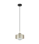 Lampy wiszące pojedyncze - Italux Lomica Wisząca Złoty 1xE27 40W PND-55456-1L-GD - product 1