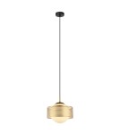 Lampy wiszące pojedyncze - Italux Lomica Wisząca Złoty 1xE27 40W PND-55456-1L-GD - product 2