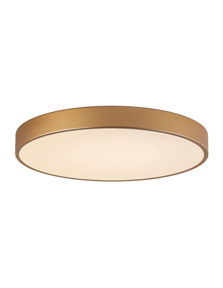 Italux Orbital Plafon Złoty piaskowany 1xLED 60W 4000K 5361-860RC-GD-4
