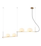 Lampy wiszące - Italux Kernio Wisząca Mosiężny 4xG9 25W PND-357784-BRO+W - product 1