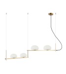 Lampy wiszące - Italux Kernio Wisząca Mosiężny 4xG9 25W PND-357784-BRO+W - product 2