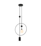 Lampy wiszące designerskie - Italux Trosti Wisząca Czarny 2xG9, GU10 GU10 35W + G9 25W PND-428892-BK - product 1