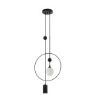 Lampy wiszące designerskie - Italux Trosti Wisząca Czarny 2xG9, GU10 GU10 35W + G9 25W PND-428892-BK - product 2