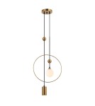 Lampy wiszące designerskie - Italux Trosti Wisząca Mosiężny 2xG9, GU10 GU10 35W + G9 25W PND-428892-BRO - product 1