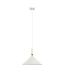 Lampy wiszące pojedyncze - Italux Drello Wisząca Biały 1xE27 40W PND-541101-W - product 1