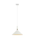 Lampy wiszące pojedyncze - Italux Drello Wisząca Biały 1xE27 40W PND-541101-W - product 2