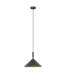 Lampy wiszące pojedyncze - Italux Drello Wisząca Szary 1xE27 40W PND-541101-GR - product 1