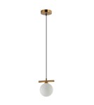 Lampy wiszące kule - Italux Merseta Wisząca Brąz antyczny 1xG9 25W PND-463321S-BRO+W - product 2