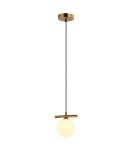 Lampy wiszące kule - Italux Merseta Wisząca Brąz antyczny 1xG9 25W PND-463321S-BRO+W - product 1