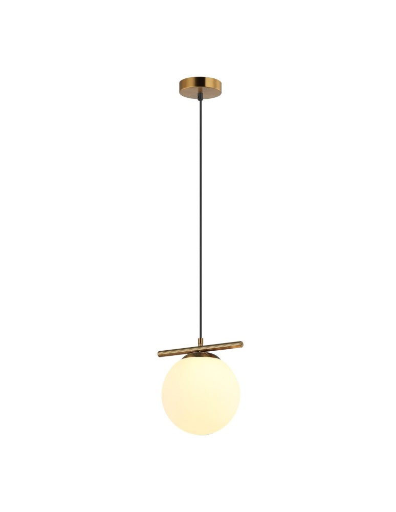 Italux Merseta Wisząca Brąz antyczny 1xE14 40W PND-463321L-BRO+W