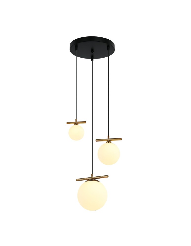 Italux Merseta Wisząca Brąz antyczny 3xE14, G9 E14 40W + G9 25W PND-463323A-BRO+W