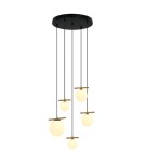 Lampy wiszące kule - Italux Merseta Wisząca Brąz antyczny 5xE14, G9 E14 40W + G9 25W PND-463325A-BRO+W - product 1