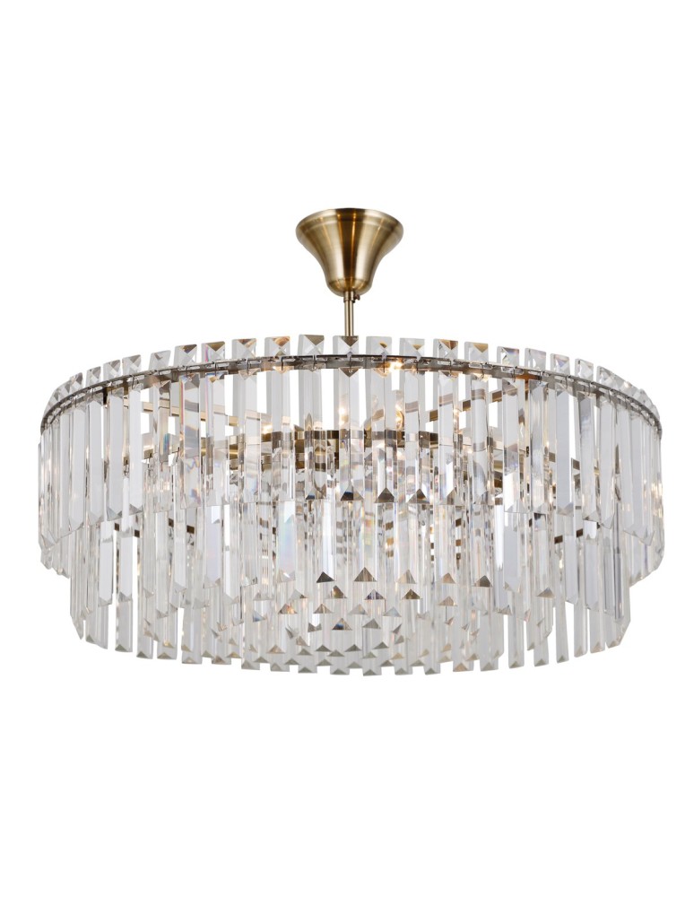 Żyrandole - Italux Buena Wisząca Brąz antyczny 8xE14 40W PND-22320-8-ABR - product kolory-swiatla.pl 2