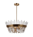 Żyrandole - Italux Altoya Wisząca Miodowy mosiężny 5xE14 40W PND-22450-5A-HBR - product 1