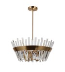 Żyrandole - Italux Altoya Wisząca Miodowy mosiężny 5xE14 40W PND-22450-5A-HBR - product 2