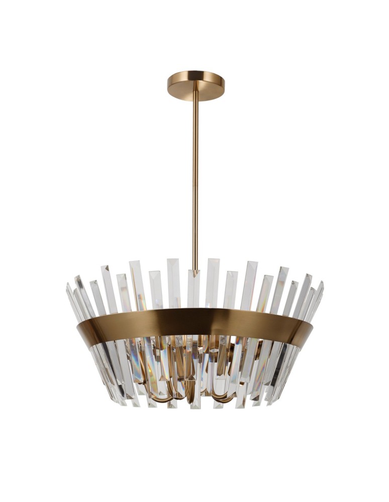 Żyrandole - Italux Altoya Wisząca Miodowy mosiężny 5xE14 40W PND-22450-5A-HBR - product kolory-swiatla.pl 2