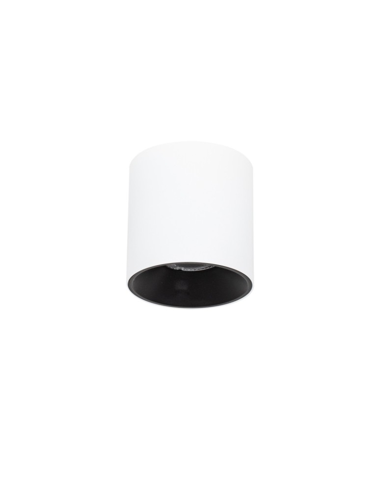 Oprawy sufitowe LEDowe - Italux Altisma Natynkowa Biały mat, czarny wewnątrz 1xLED 15W 3000K CLN-6677-95-WH-BL-3K - product kolory-swiatla.pl 2