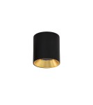 Oprawy sufitowe LEDowe - Italux Altisma Natynkowa Czarny mat 1xLED 10W 3000K CLN-6677-75-BL-GD-3K - product 3