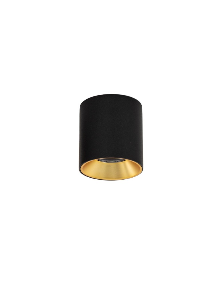 Oprawy sufitowe LEDowe - Italux Altisma Natynkowa Czarny mat 1xLED 10W 3000K CLN-6677-75-BL-GD-3K - product kolory-swiatla.pl 3
