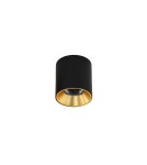 Oprawy sufitowe LEDowe - Italux Altisma Natynkowa Czarny mat 1xLED 10W 3000K CLN-6677-75-BL-GD-3K - product 1